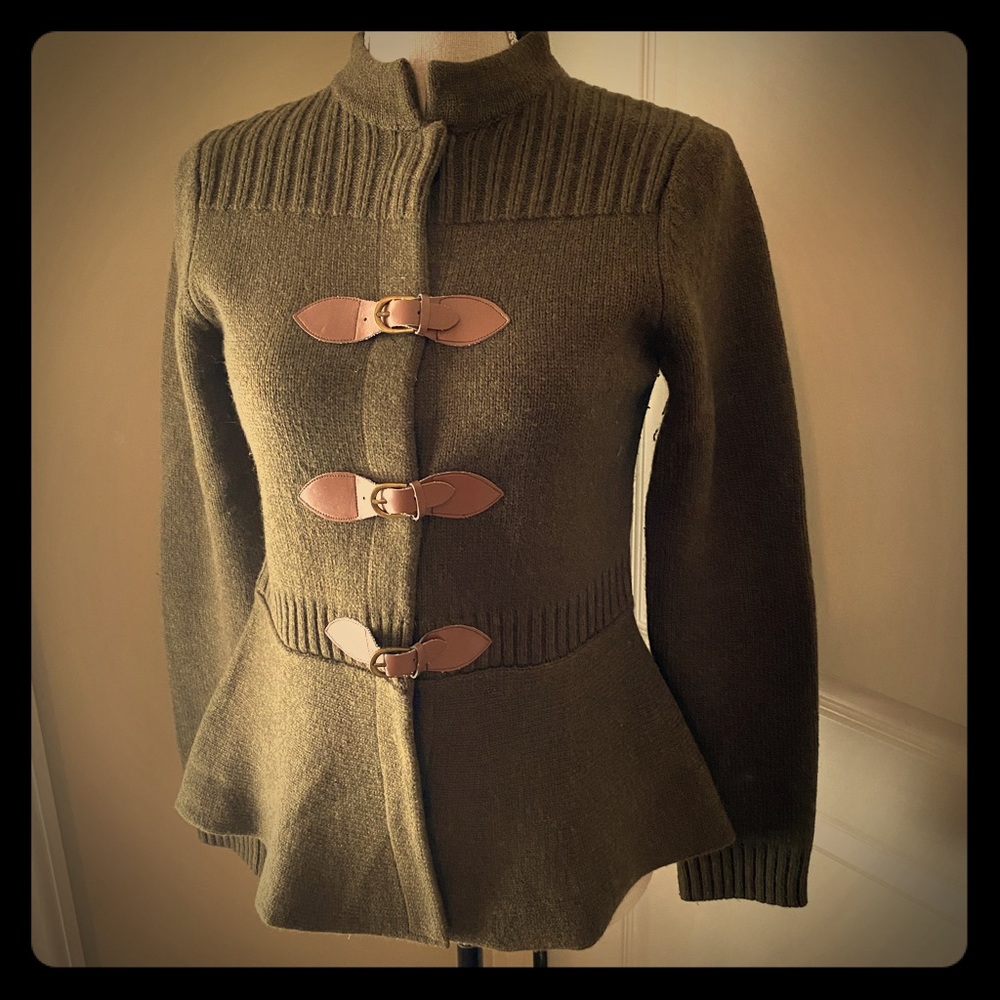 Wool peplum top